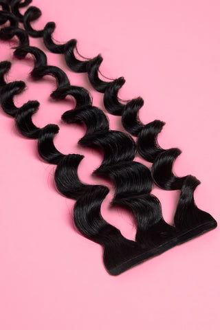 Texture Invisi Volumizing Clip-In Classic Waves 17" Jet Black 1