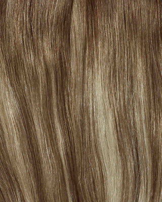 Hair Weft 24" Rooted Ash Brown Highlights 9/613