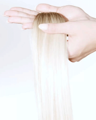 Hand Tied Tape-in 17" Brightest Blonde with Lowlight 14