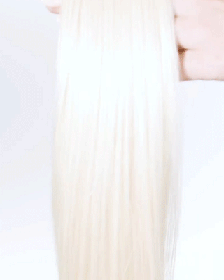 Keratin Bond Extensions 17" Rooted Ice Platinum 15