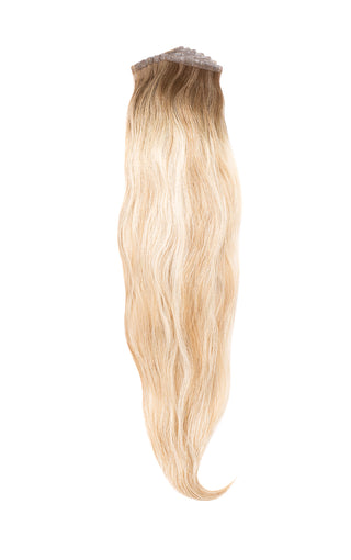 Priscilla Valles Hand Tied Tape-In 17" Bright Blonde with Lowlight 13