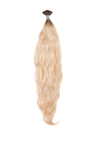 Wavy Keratin Bond Extensions 25" Brightest Blonde with Lowlight 14