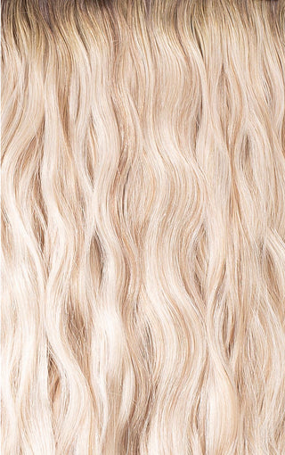 Hand Tied Tape-in 17" Brightest Blonde with Lowlight 14