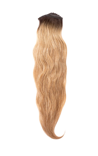 Hand Tied Tape-in 25" Rooted Dark Blonde 8