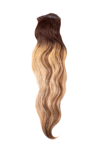 Hand Tied Tape-in 17" Ombre Bronde 7A