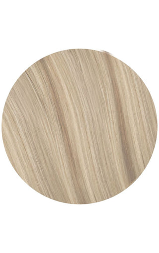 Champagne with Highlights swatch of hair strand example on a white background