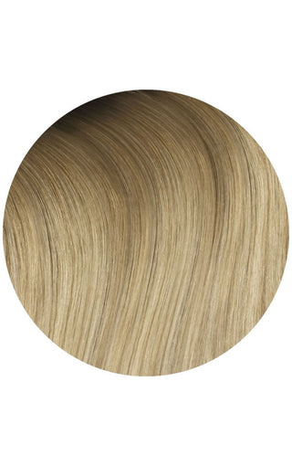 Cream Beige Balayage hair extension swatch example on a white background.