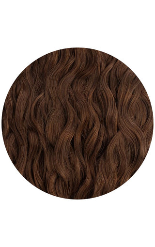 Beach Wave Clip-in Sample Weft Chocolate Brown 3