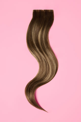 Premium Invisi Tape-In 20" Mocha Bronde Balayage