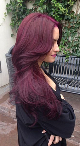Cherry Wine Clip In Hair Extensions