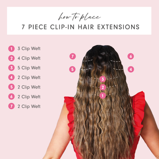 7 pc clip hair extensions hot sale