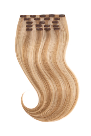 Dirty Blonde Highlighted Clip In Hair Extensions