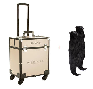 Priscilla Valles Professional Stylist Kit Case and Practice Strands