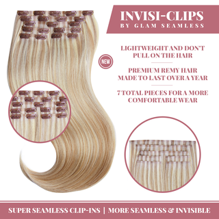 Clip In Hair Extensions Dirty Blonde Highlights