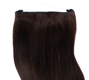 16 Deluxe Halo Jet Black #1 Hair Extensions